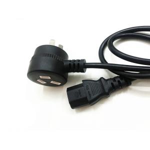 Buy cheap Best 10A/16A 3pin black two side power cable 0.5m-10m copper power cord product