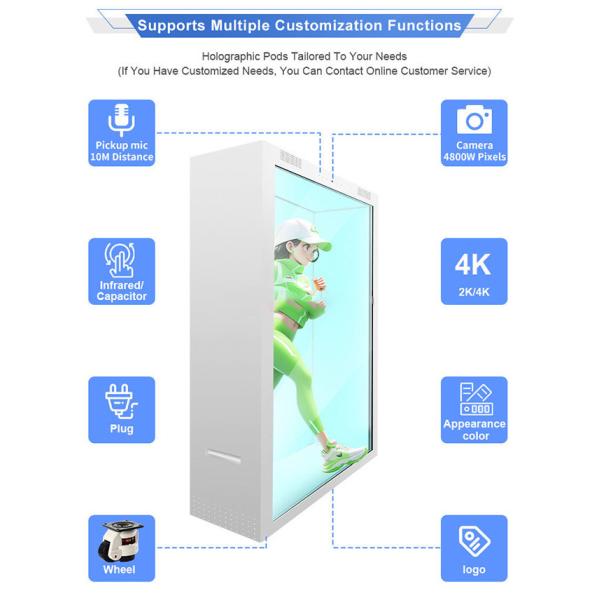 Customizable Transparent LCD Display 4K 49in 55in Transparent LCD Box