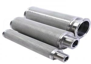 China 304 Stainless Steel Filter Element Perforated Gas Liquid Separation Barrel on sale