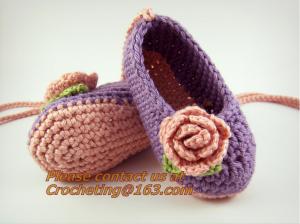 China Crochet Baby, Booties, Socks Knitted, Newborn Loafers Shoes Plain Infant Slippers Footwea on sale