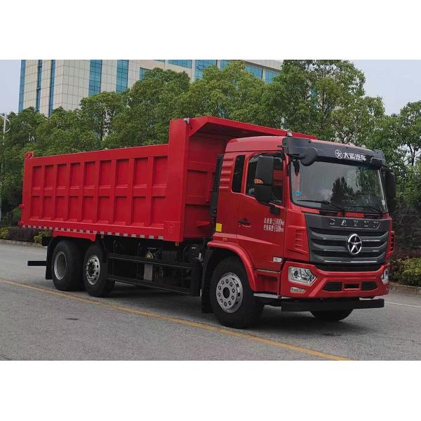 Dayun self-unloading cargo transport truck three-axle rear drive diesel 3 seats 8×2 manual transmission 30 tons