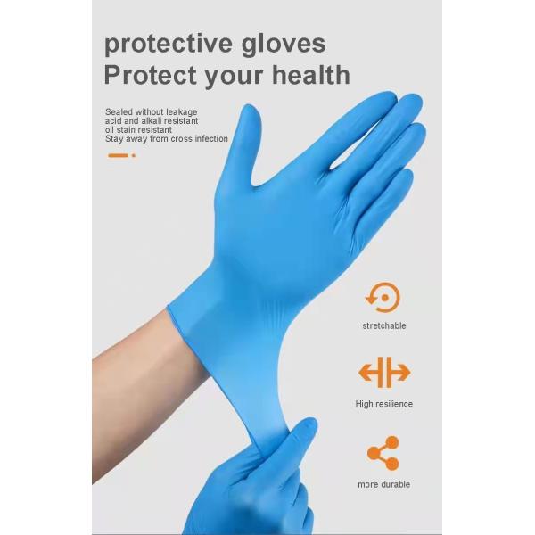 Disposable Medical Nitrile Gloves 7 Mil Plastic Powder Free