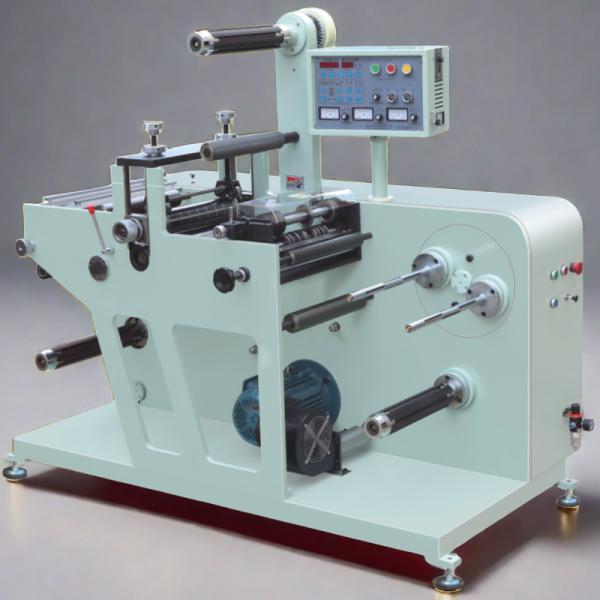 120m/Min Label Slitter Rewinder Narrow Paper Slitting Machine Min.Slitting Width 16mm turret rewind 1/1.5/40mm air shaft