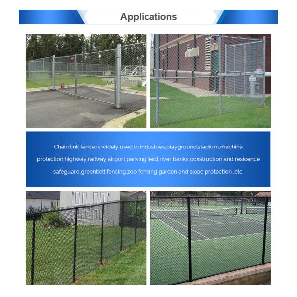 diamond razor wire mesh fence pvc coated plastic chain link fence panels for USA market