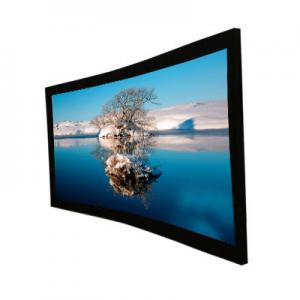 China 120''  wall mounted projector screens , Curved Projection Screen for Home Theater on sale