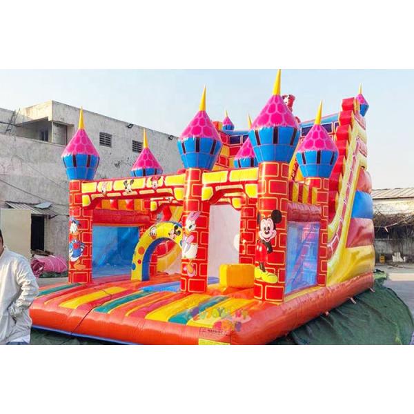 Custom Plato PVC Tarpaulin Inflatable Bouncer Playground For Children