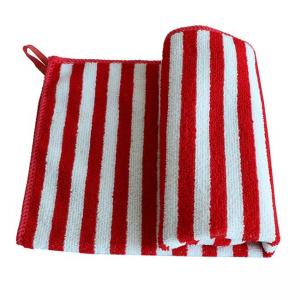 Buy cheap Custom Striped Terry 800gsm Microfiber Cloth Cleaning 40x40cm product