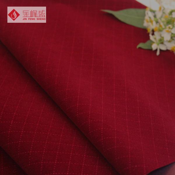 Home-textile Sofa Embossed Velvet Fabric , Red Flocked Velvet Fabric