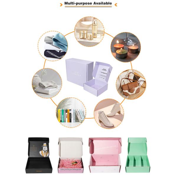 Collapsible Paper Mailer Box Lightweight , Reusable Scarf Packaging Box