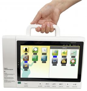 China Touch Screen Wireless Probe Ctg Machine Maternal Fetal Monitor on sale