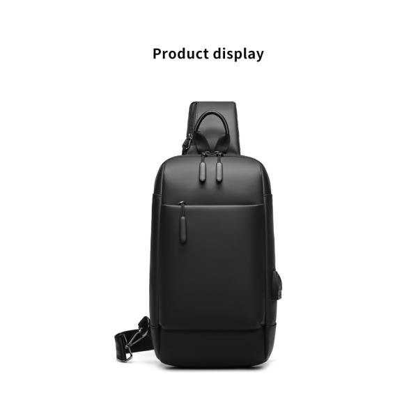 Customizable Cross Body Mens Sling Bag Multi Compartment Daily Used