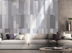 Buy cheap Inkjet Glaze Carpet Ceramic Tile 600x600 Mm Wear Resisting Light Grey Color product