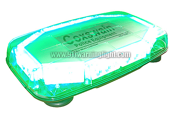 VS-1250 LED Mini lightbar, 30 GenIII 1W LEDs, 18 flash patterns, Magnetic install