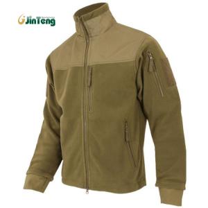 Buy cheap Abrasion Reinforced Air Force Coyote Brown Fleece Jacket With Mesh Lining Military Garments product