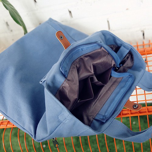 Multifunctional Custom Canvas Bags / Durable Canvas Tote Backpack For Teenagers