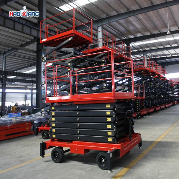 Industrial Mobile Platform Lift 0.3T Portable Electric Scissor Lift
