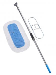 Buy cheap 100% Microfiber Cloth Head Cleanroom Mops Semi Open Back Style 210gsm product