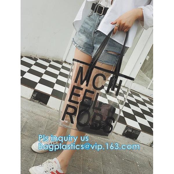 popular big handbags PVC printing women bag, Shoulder Bags Popular Women Beach Bags, shoulder designer luxury designer h