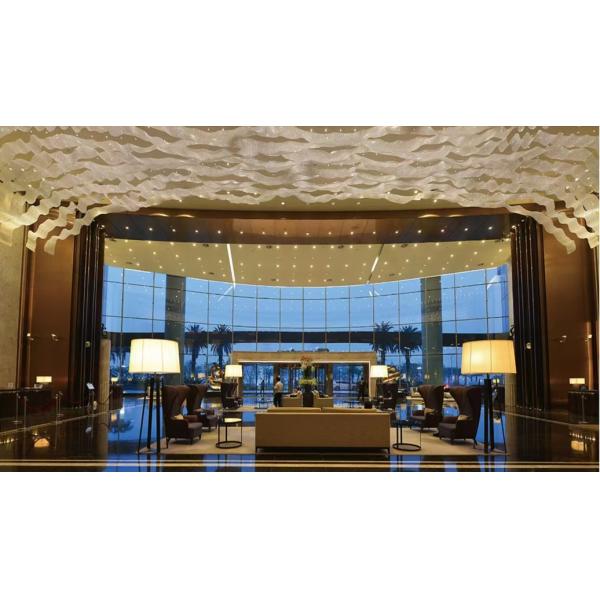 Hand Woven Crystal Cloud Chandelier Custom Crystal Ribbon Lamp Art Deco High Ceiling Chandeliers