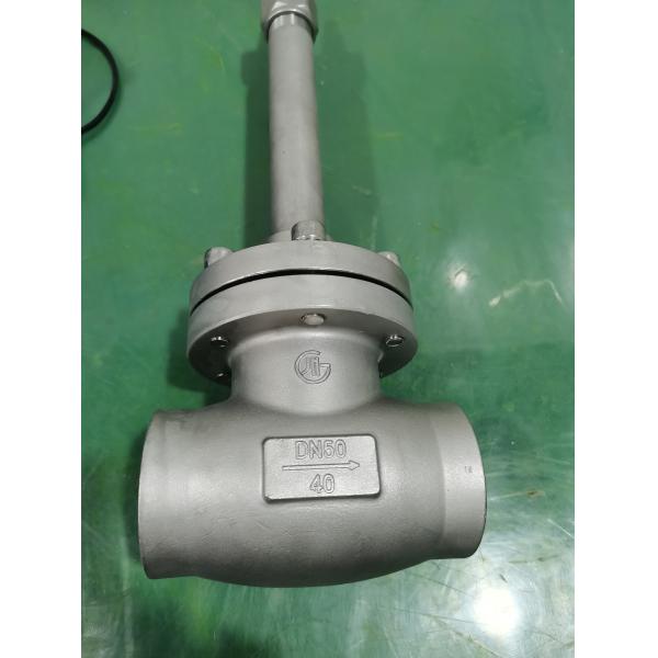 DN40 PN40 Cryogenic Control Valve Weld Ends Type Long Stem For LNG LO2