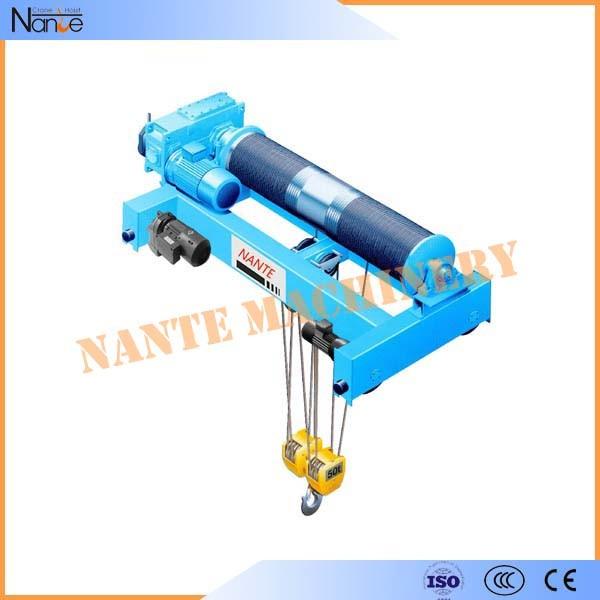Quality Industrial Quadrate Electric Wire Rope Hoist Standard Low Headroom Trolley Hoist for sale
