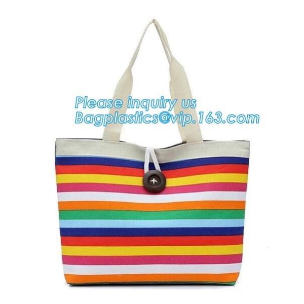 Fashion zipper shoulder bag heavy duty canvas tote bag shopping canvas bag with PP webbing strap bagease bagplastics pac