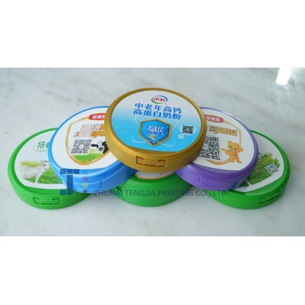 Glossy Round In Mould Labels For Durable Surface Finish And Unique Shape