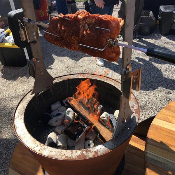 SGS TUV Customized Outdoor Cooking Grills Patio Weathering Steel Fire Pit