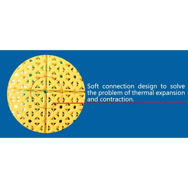 304.8*304.8*10mm PP Tiles for Badminton Basketball Court Outdoor Sports Gym Flooring