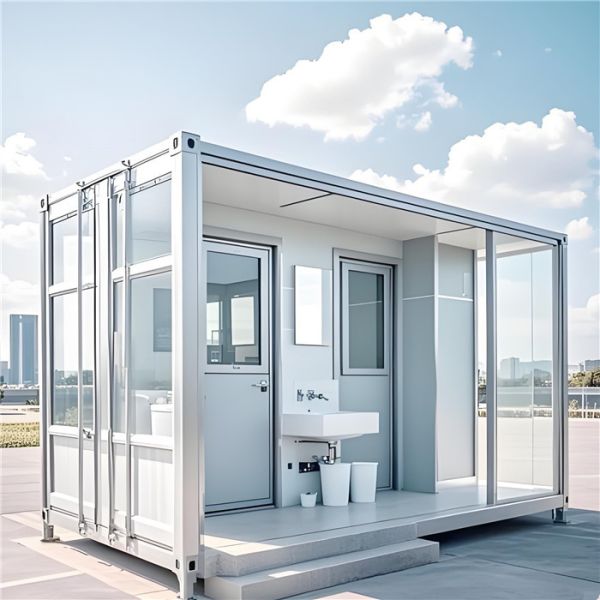 Corrosion Resistant Weather-Resistant Steel Structure Portable Toilet Container with No Plumbing Required
