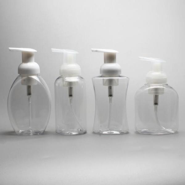 Foam Pump Plastic hand sanitizer bottleot of 300 ml in clear color