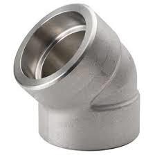 Quality DN40 Socket Weld Elbow, 45 Degree Elbow, Long Radius, Stainless Steel F316 for sale