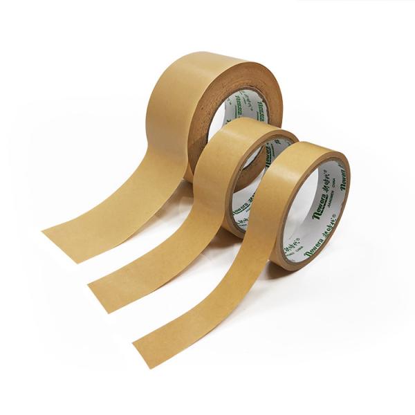 Eco- Friendly Writable Kraft Paper Gummed Tape Adhesive Rubber Glue Self Adhesive Packing Kraft Packaging Tape