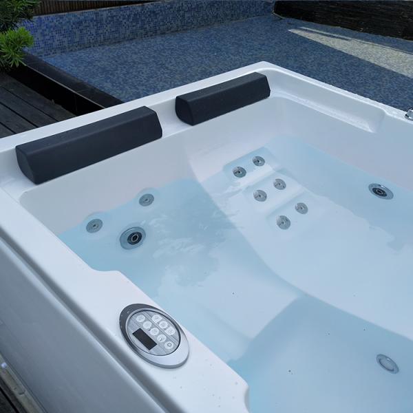 66" 2 Person Air Bathtub For Adults Air Jet Soaking Tub Freestanding