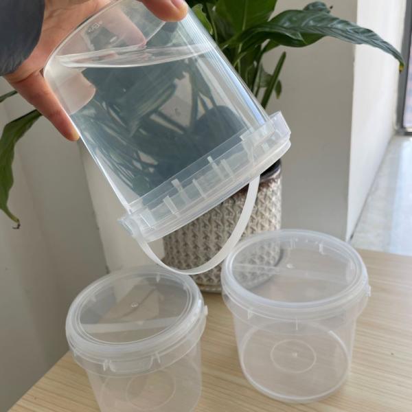 China Plastic Bucket Factory Supply Mini Clear Plastic Container Pail