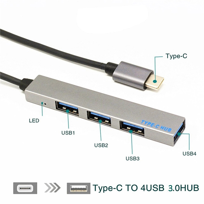 170mm USB Type C Hub