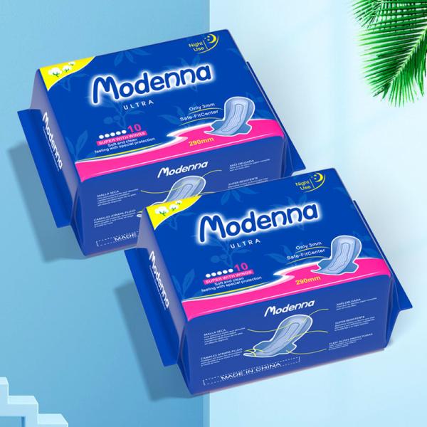 Female Night Use Sanitary Napkin Disposable SAP Negative Ion Sanitary Pad