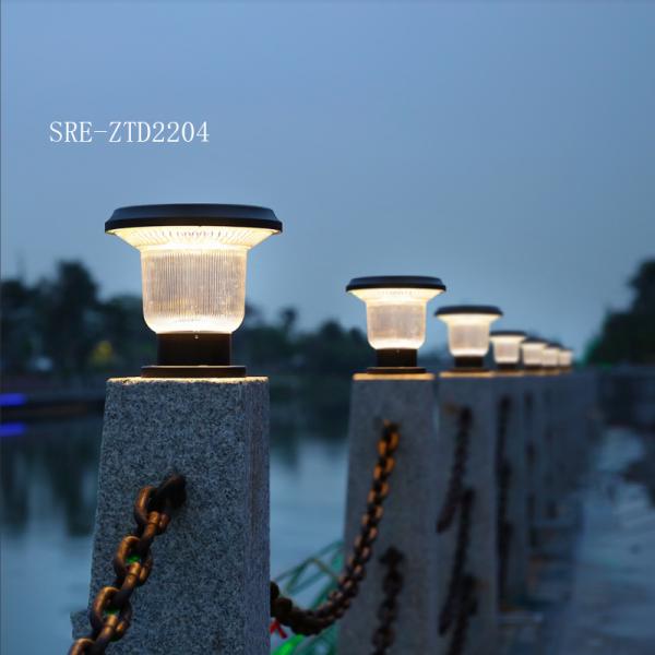Aluminum Die Cast PC Shade Outdoor Water Proof Fence Solar LED Garden Gate Pillar Light