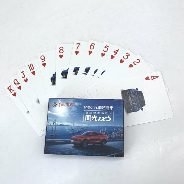 Silver Foil Stamping CMYK 320gsm White Core Poker Playing Cards