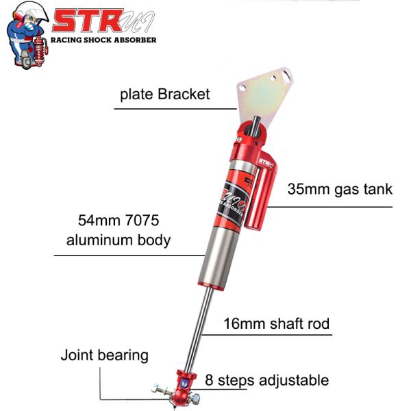 High Performance ATS Steering Shock with Advanced Damping Technology for Off-Road Vehicles