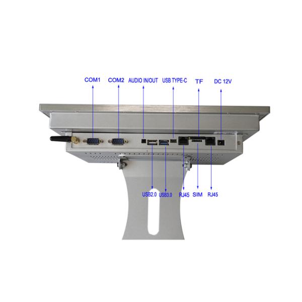 10MM Widescreen Industrial Android Tablet Panel PC RK3399 12 Inch With 5 Mega Pixel Camera