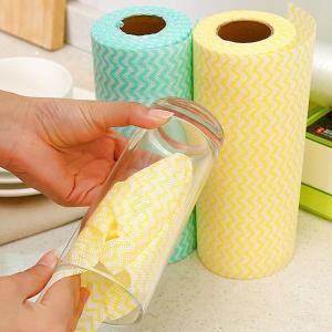 China Household Non Woven Kitchen Towels Roll Disposable Multiscene on sale
