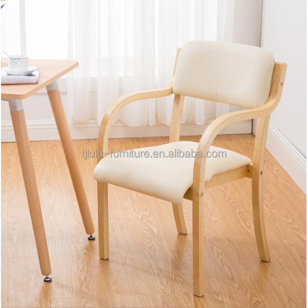 Solid Wood Stackable Chair for Modern Dining Room in Multiple Colors Hotel Restaurant Banquet Home