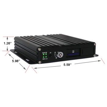 Security 4CH CCTV Mobile DVR Vehicle Max 128G SD Card Storage 720P AHD Input