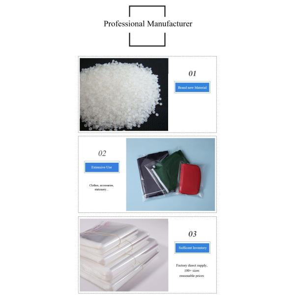 Width 6cm 12 Lengths Transparent Cellophane Clear Polybag OPP Plastic Self Adhesive BOPP Bag Small MOP Accept Custom Printing