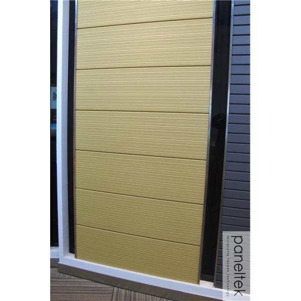 Lined Surface Exterior Wall Board Panel , Easy Clean Exterior Facade Panels