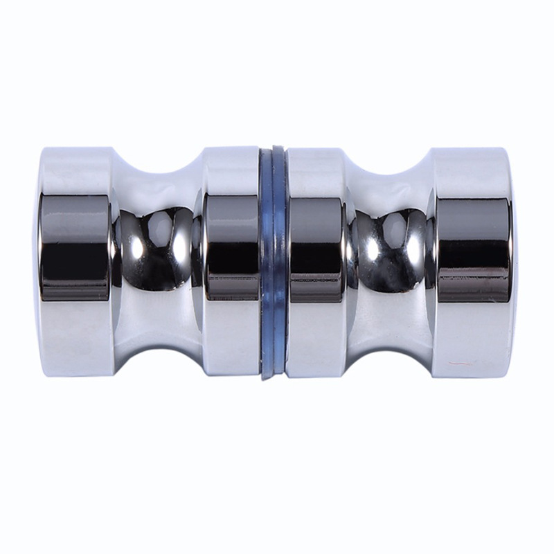 Single Hole Modern Solid Cylindrical Aluminum Bathroom Accessory Single Handle for Small Shower Room Glass Door