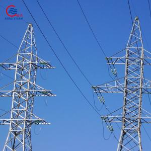 China high voltage Q355B galvanized electric steel tower for power transmission on sale