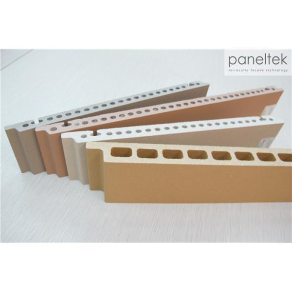 Natural Flat Yellow Terracotta Wall Cladding For Exterior Wall Decoration
