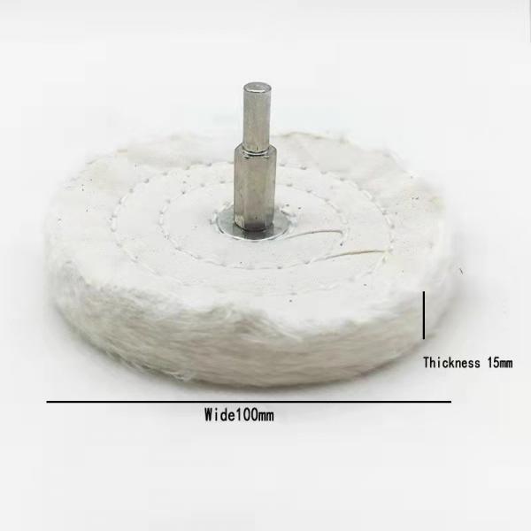 Abrasive Clean Strip Cotton Cloth Buffing Wheel For Grinder 75mm